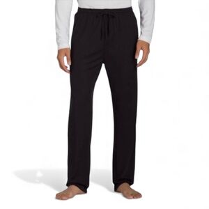 Athletic Works Mens Black Sleep Pant L 36-38 Soft Polyester Elastic Waist